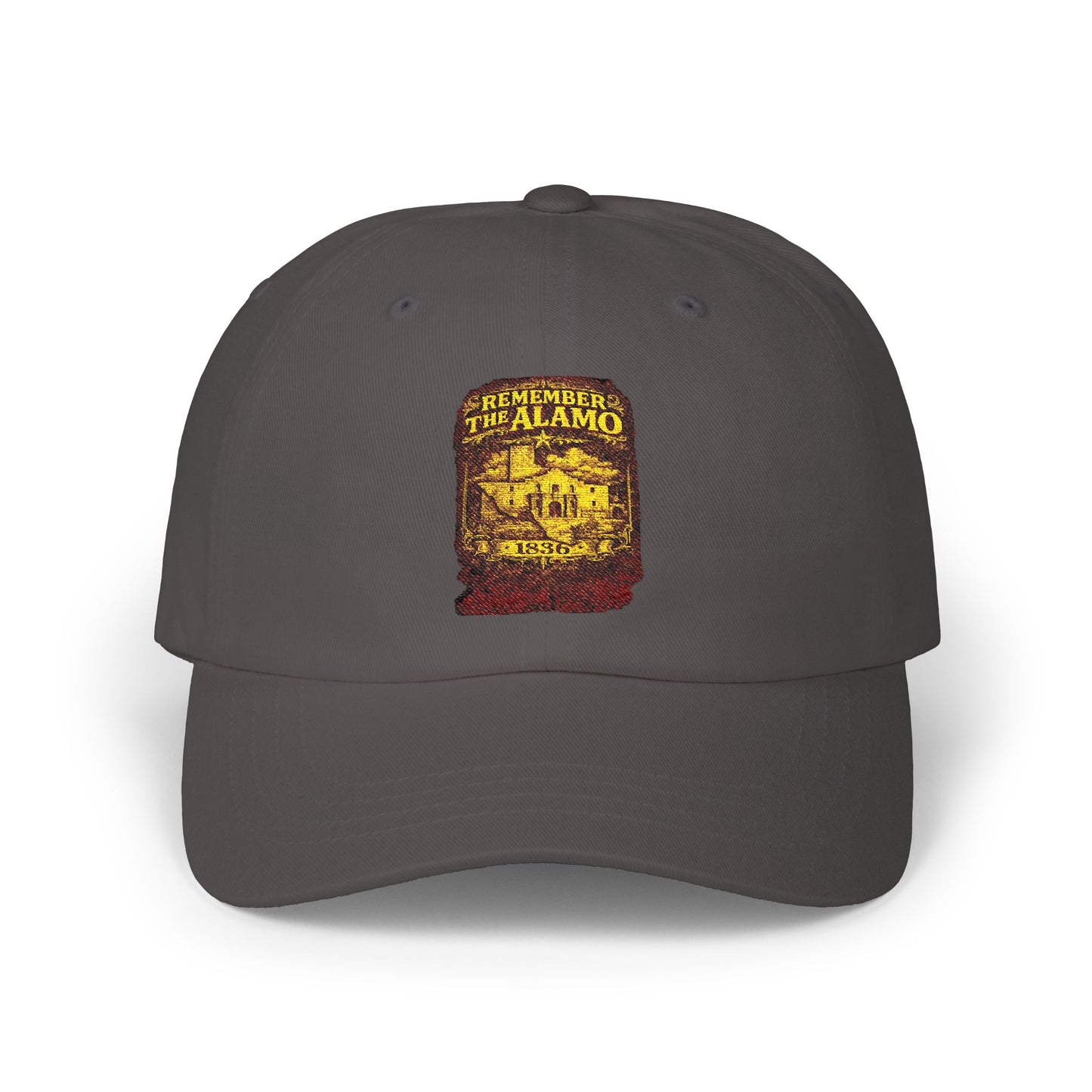 Alamo Vintage Patch Dad Cap — Retro Texas Travel Baseball Hat