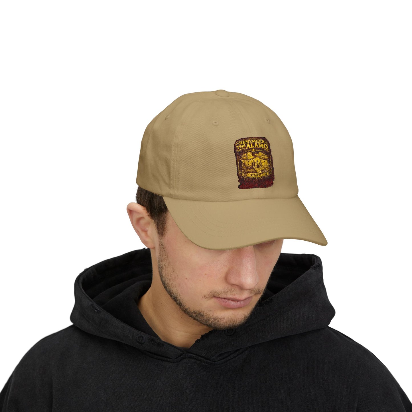 Alamo Vintage Patch Dad Cap — Retro Texas Travel Baseball Hat