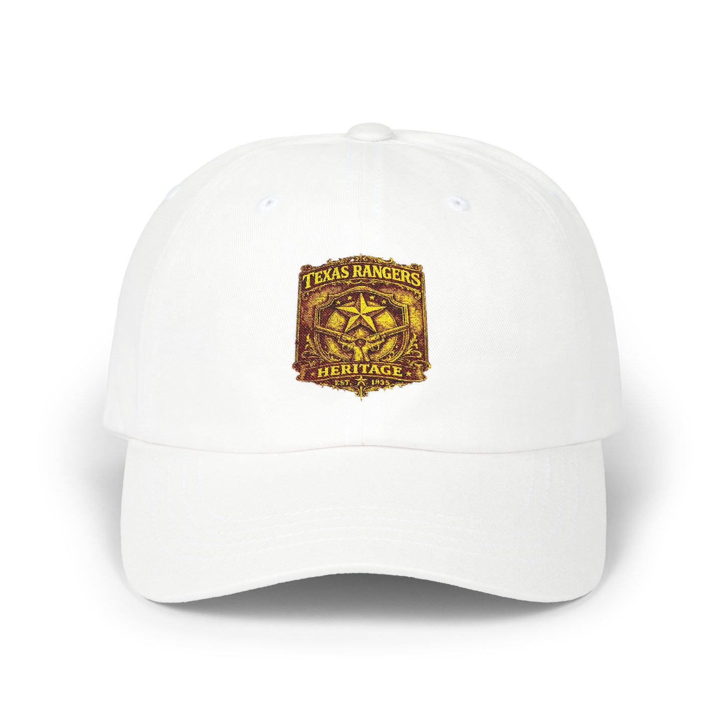 Texas Rangers Heritage Dad Cap — Vintage Patch Baseball Hat