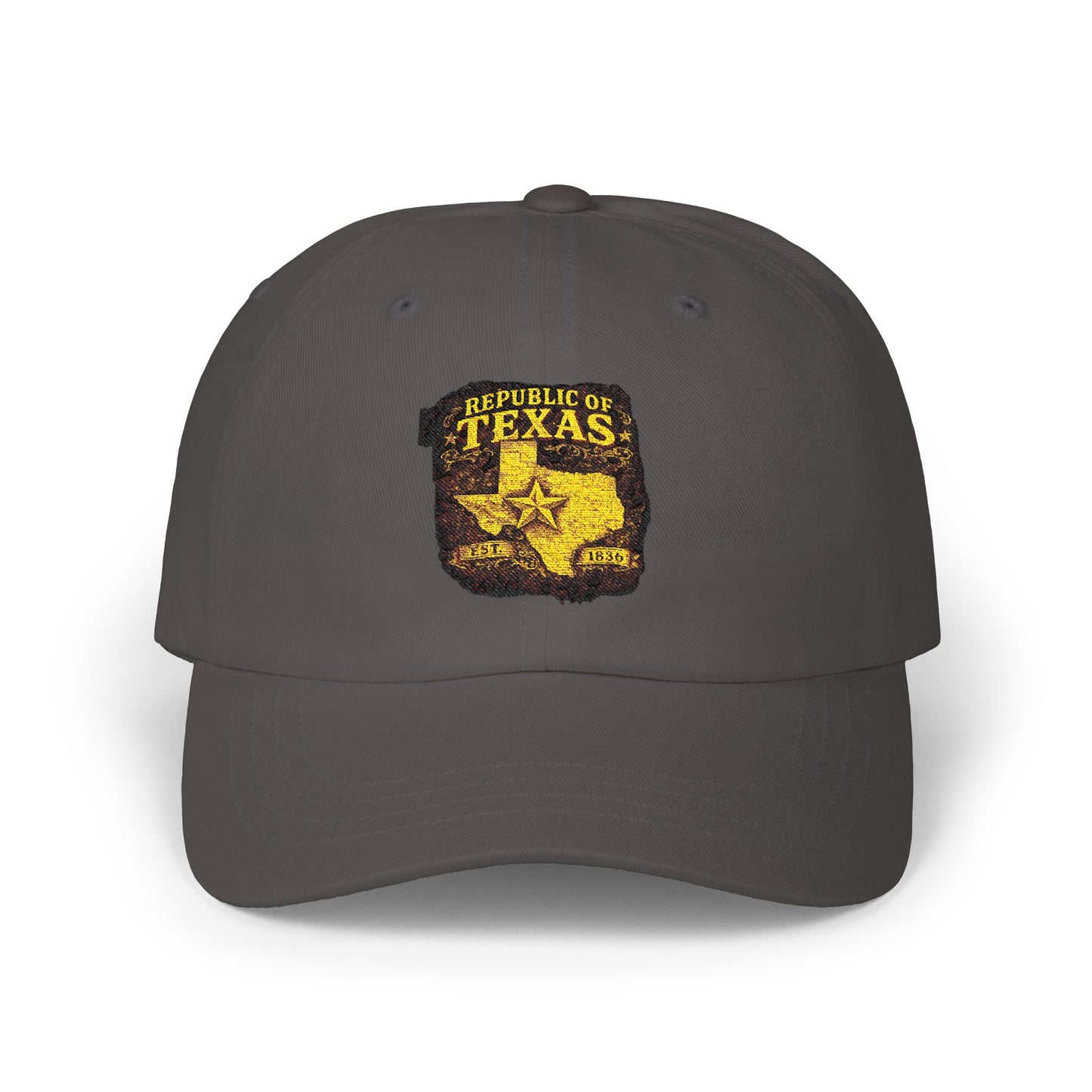 Texas Republic Dad Cap – Vintage Sheriff Star Embroidered Baseball Hat