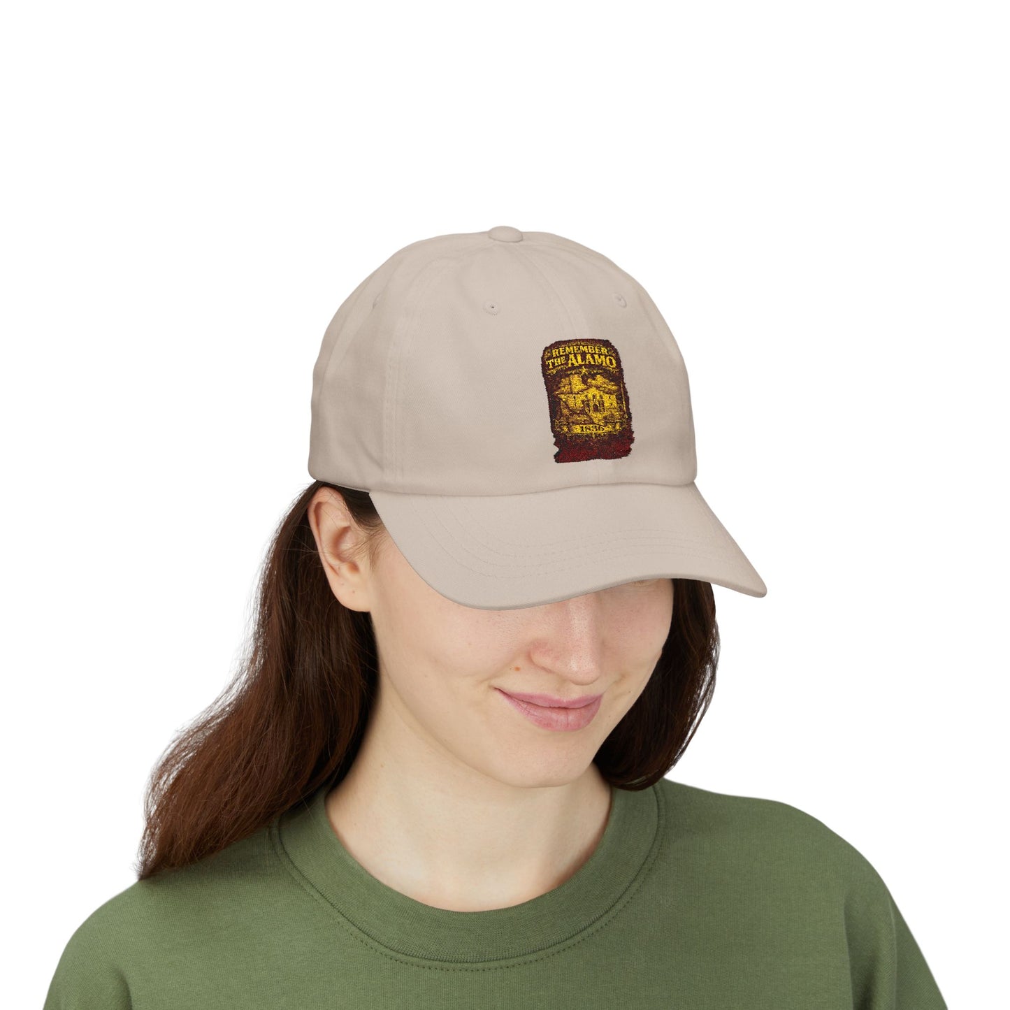 Alamo Vintage Patch Dad Cap — Retro Texas Travel Baseball Hat