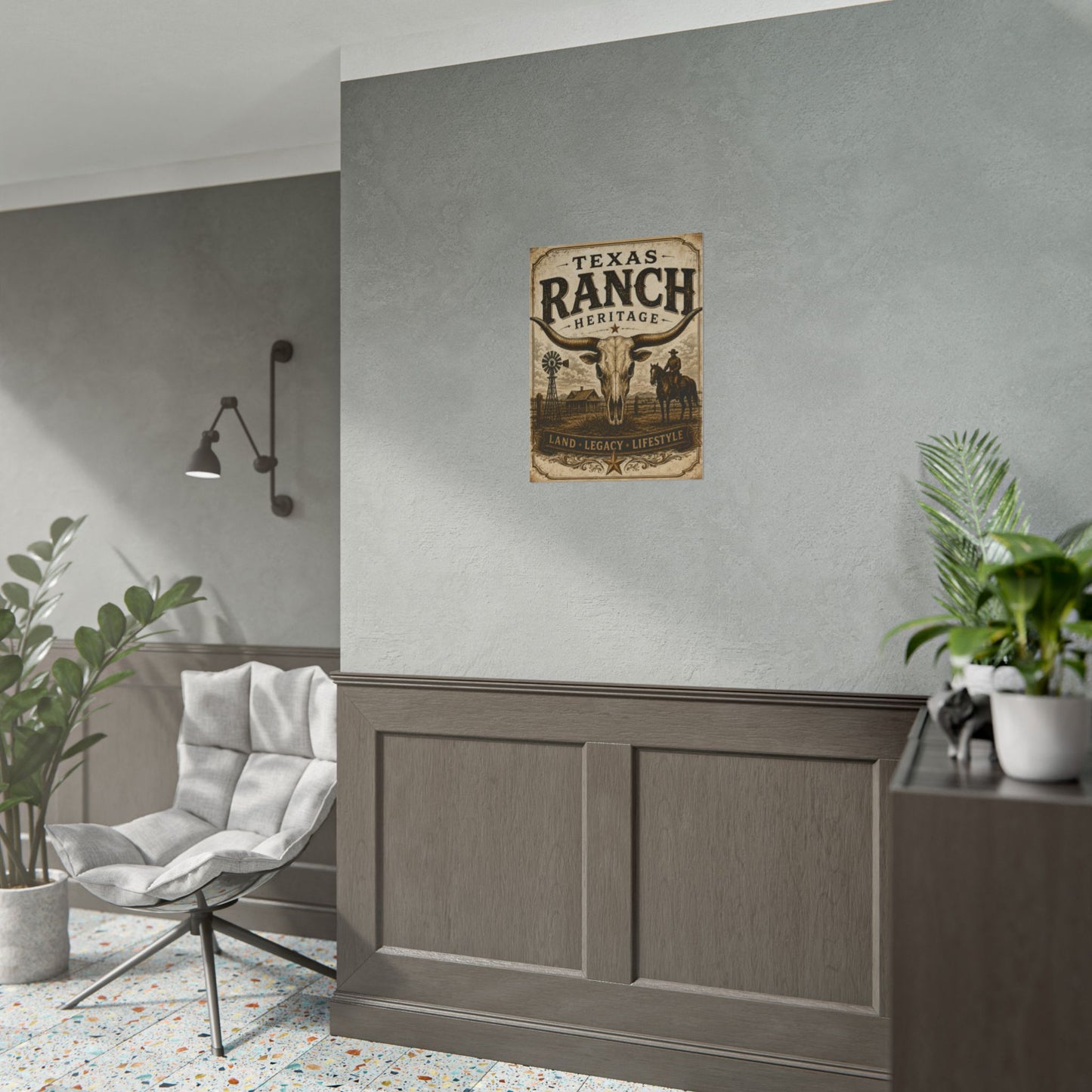 Texas Ranch Heritage Poster — Land • Legacy • Lifestyle Rolled Art Print