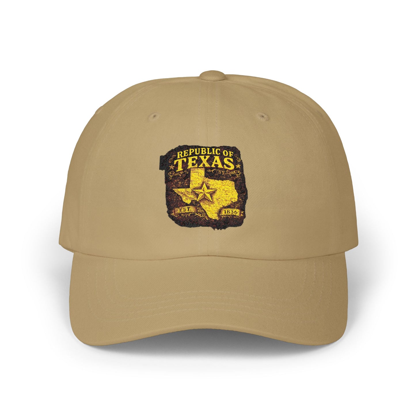 Texas Republic Dad Cap – Vintage Sheriff Star Embroidered Baseball Hat