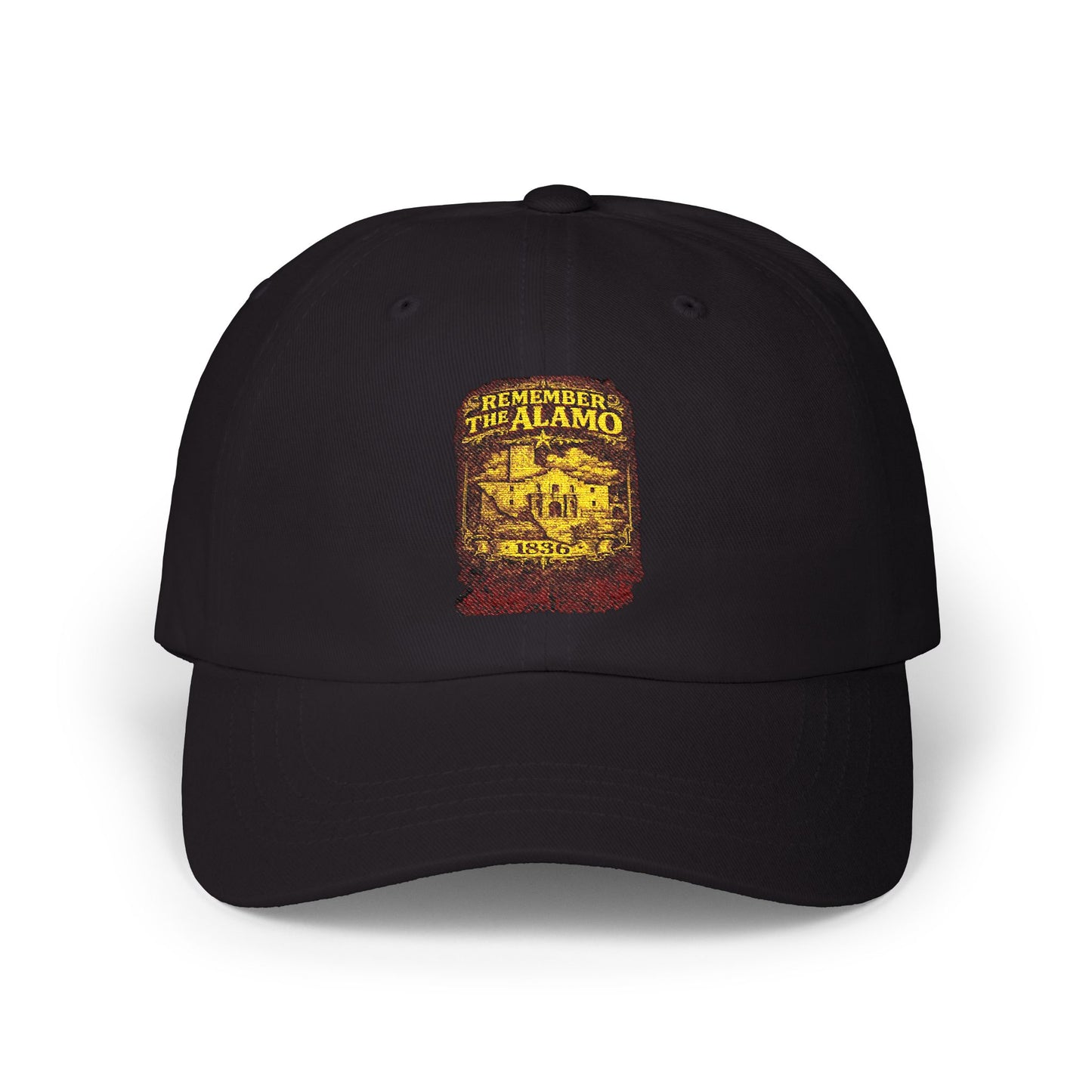 Alamo Vintage Patch Dad Cap — Retro Texas Travel Baseball Hat