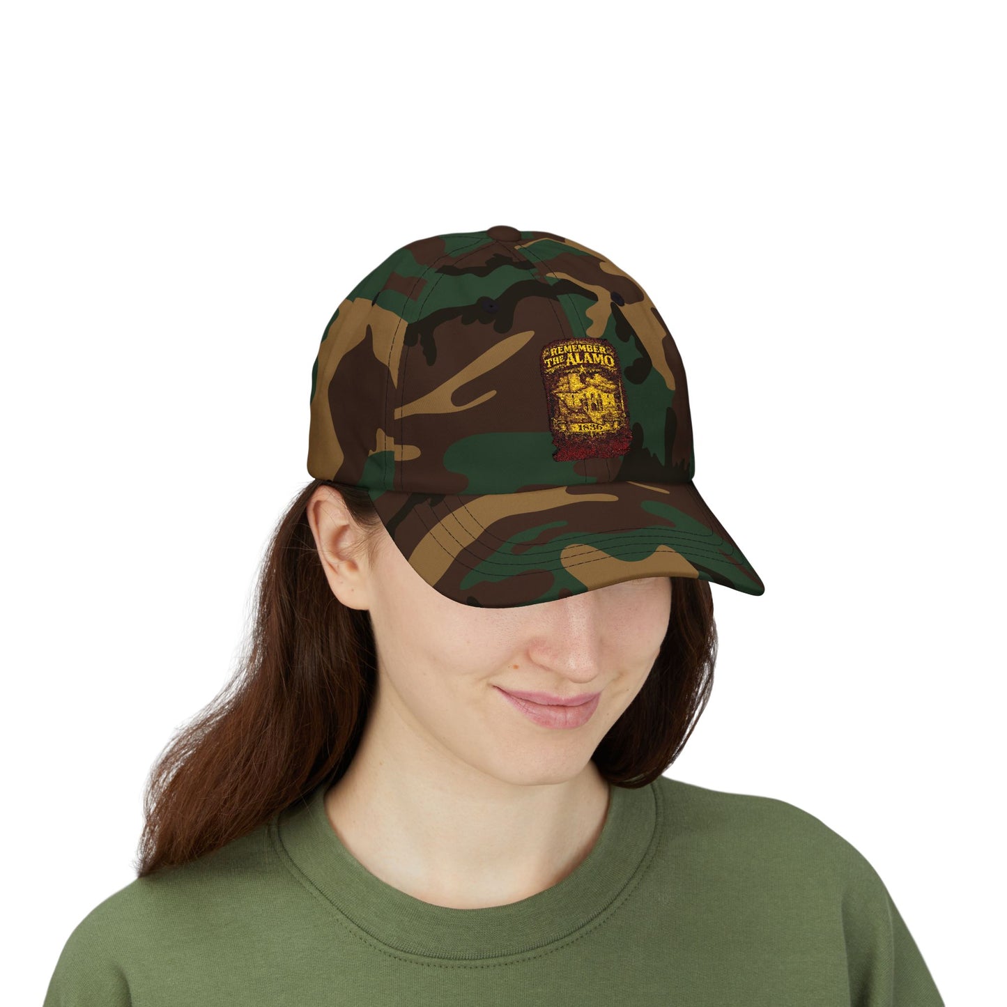 Alamo Vintage Patch Dad Cap — Retro Texas Travel Baseball Hat