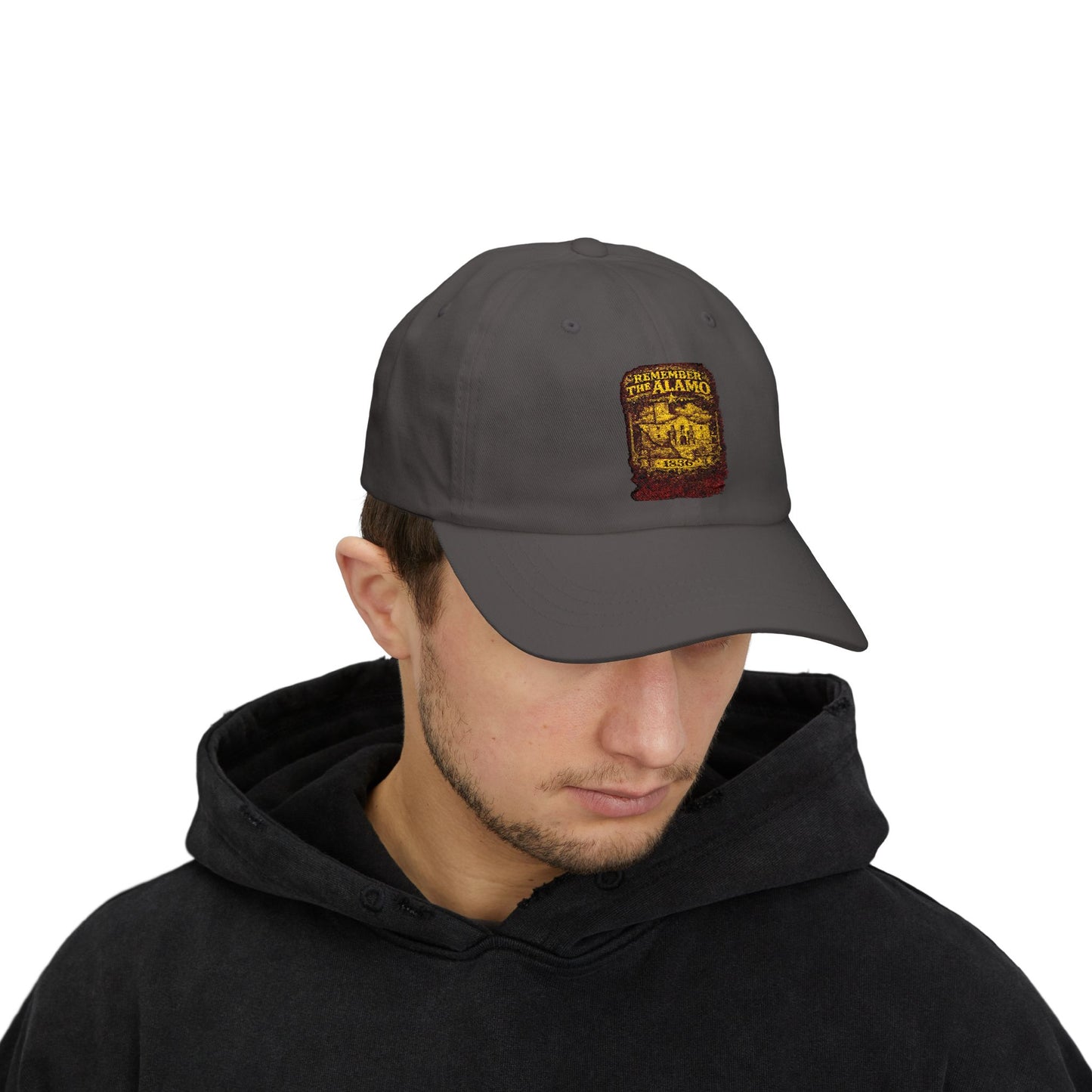 Alamo Vintage Patch Dad Cap — Retro Texas Travel Baseball Hat