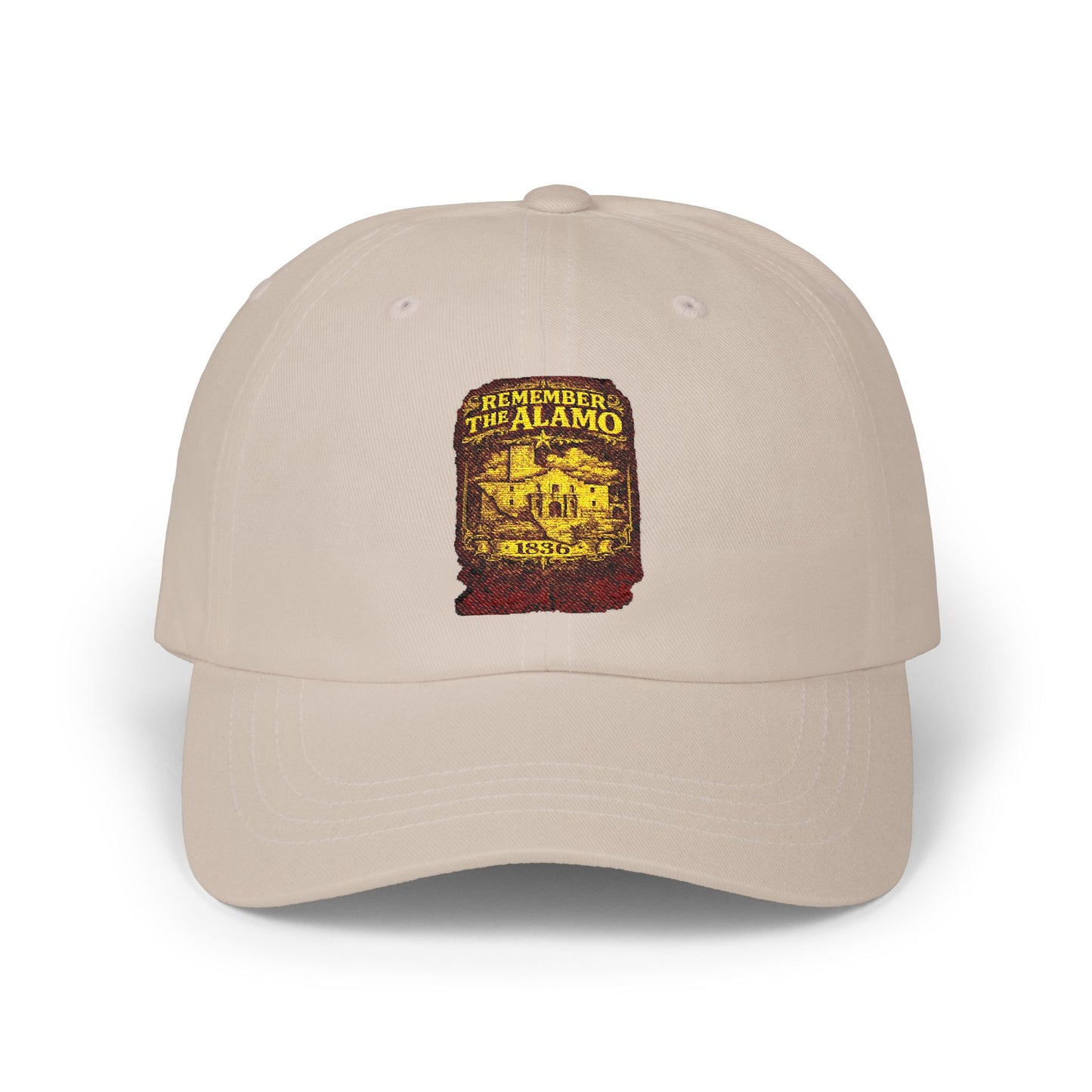 Alamo Vintage Patch Dad Cap — Retro Texas Travel Baseball Hat