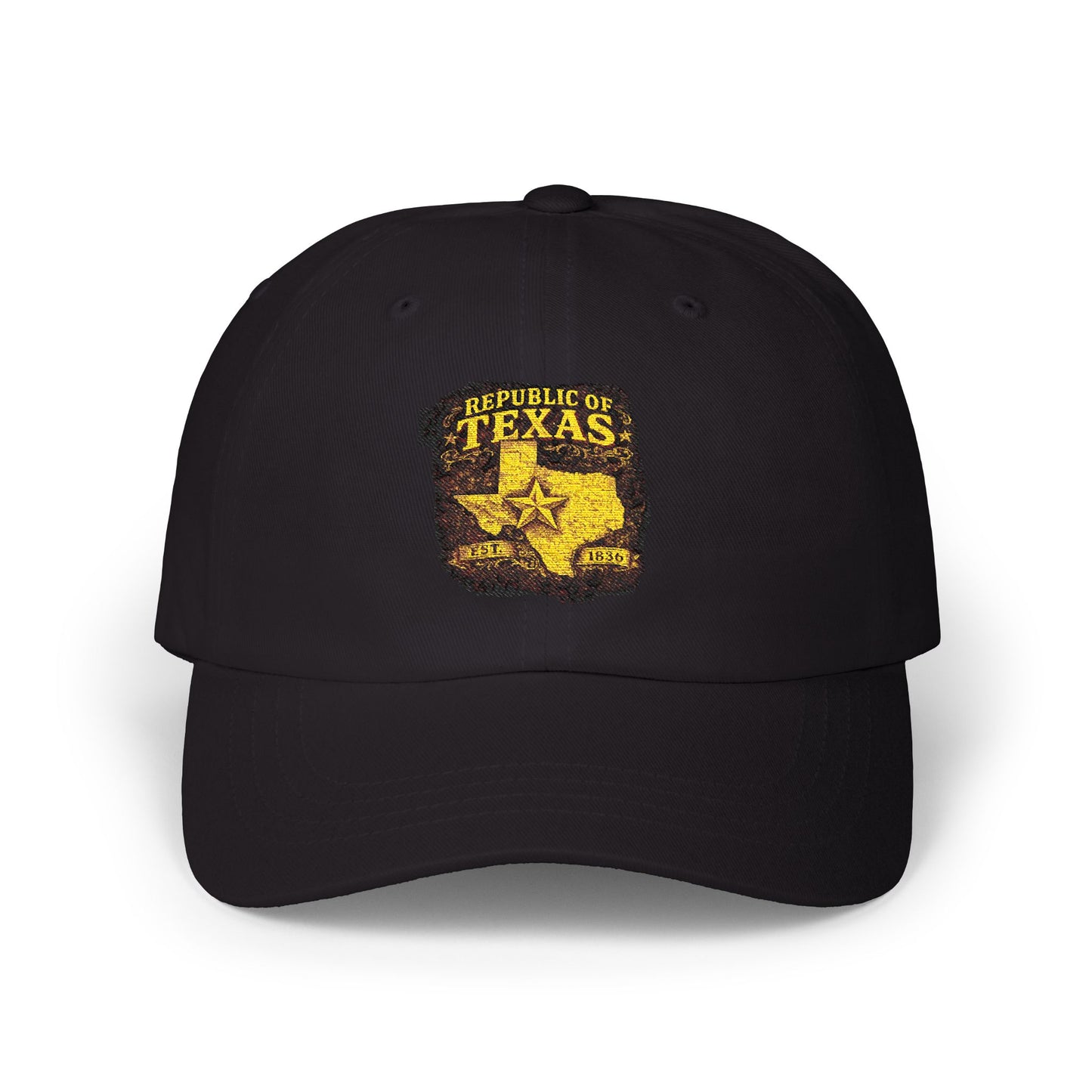 Texas Republic Dad Cap – Vintage Sheriff Star Embroidered Baseball Hat