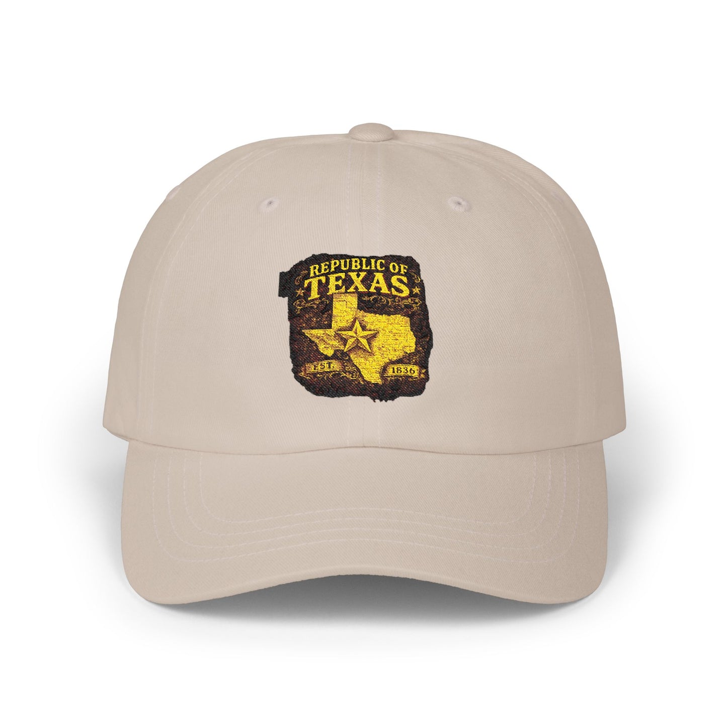 Texas Republic Dad Cap – Vintage Sheriff Star Embroidered Baseball Hat