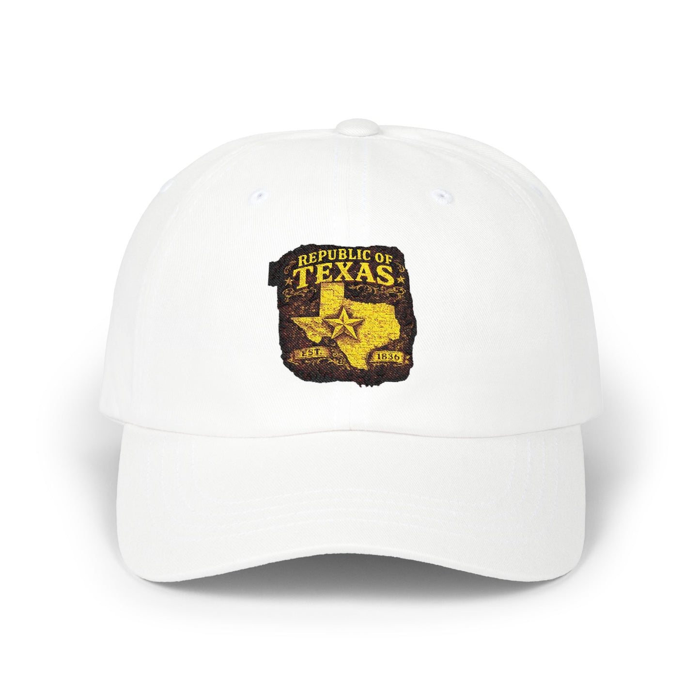 Texas Republic Dad Cap – Vintage Sheriff Star Embroidered Baseball Hat