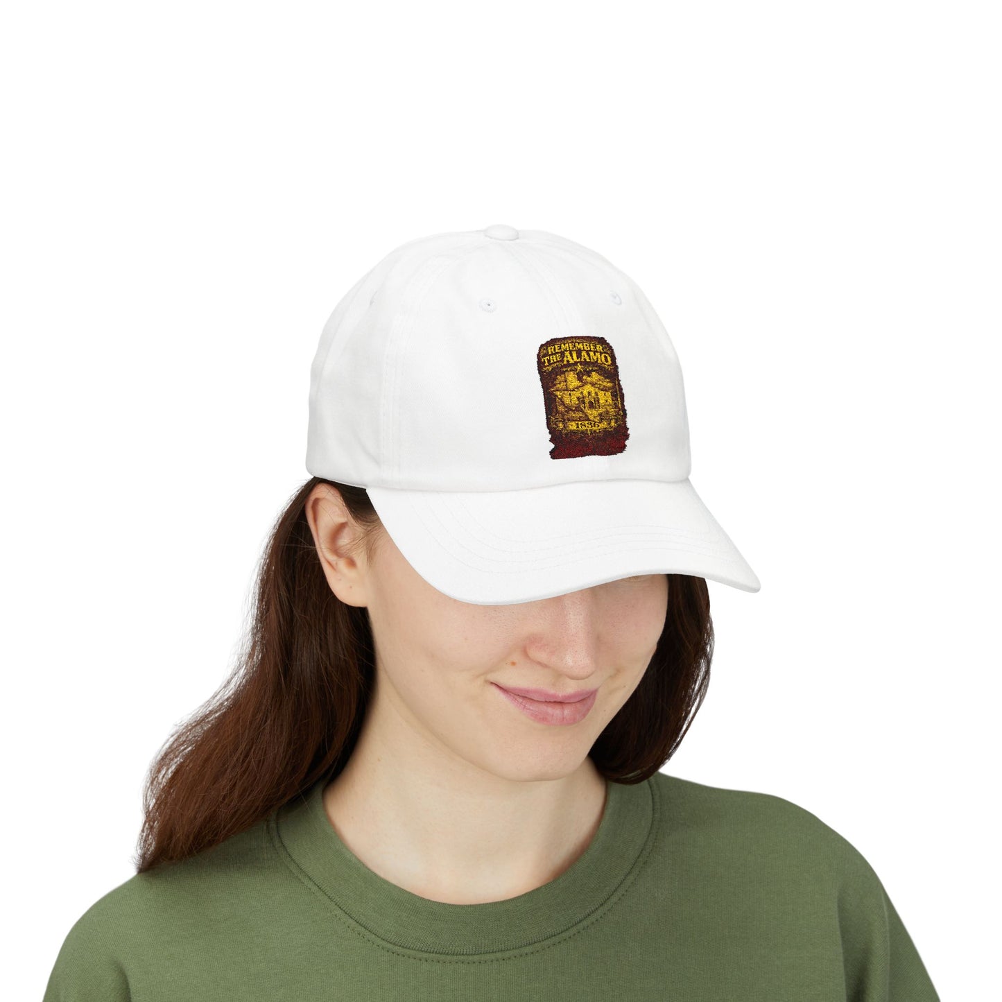 Alamo Vintage Patch Dad Cap — Retro Texas Travel Baseball Hat