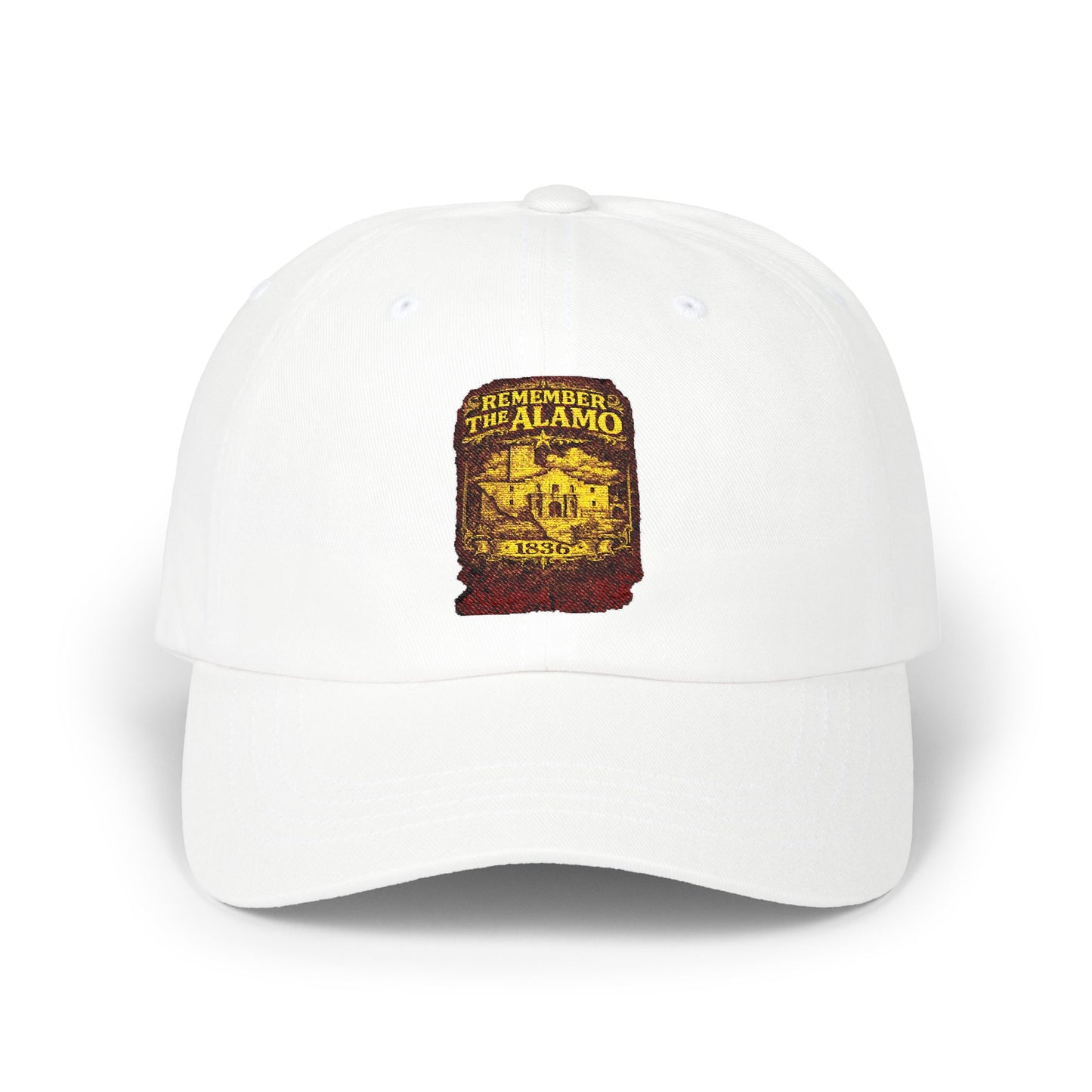 Alamo Vintage Patch Dad Cap — Retro Texas Travel Baseball Hat