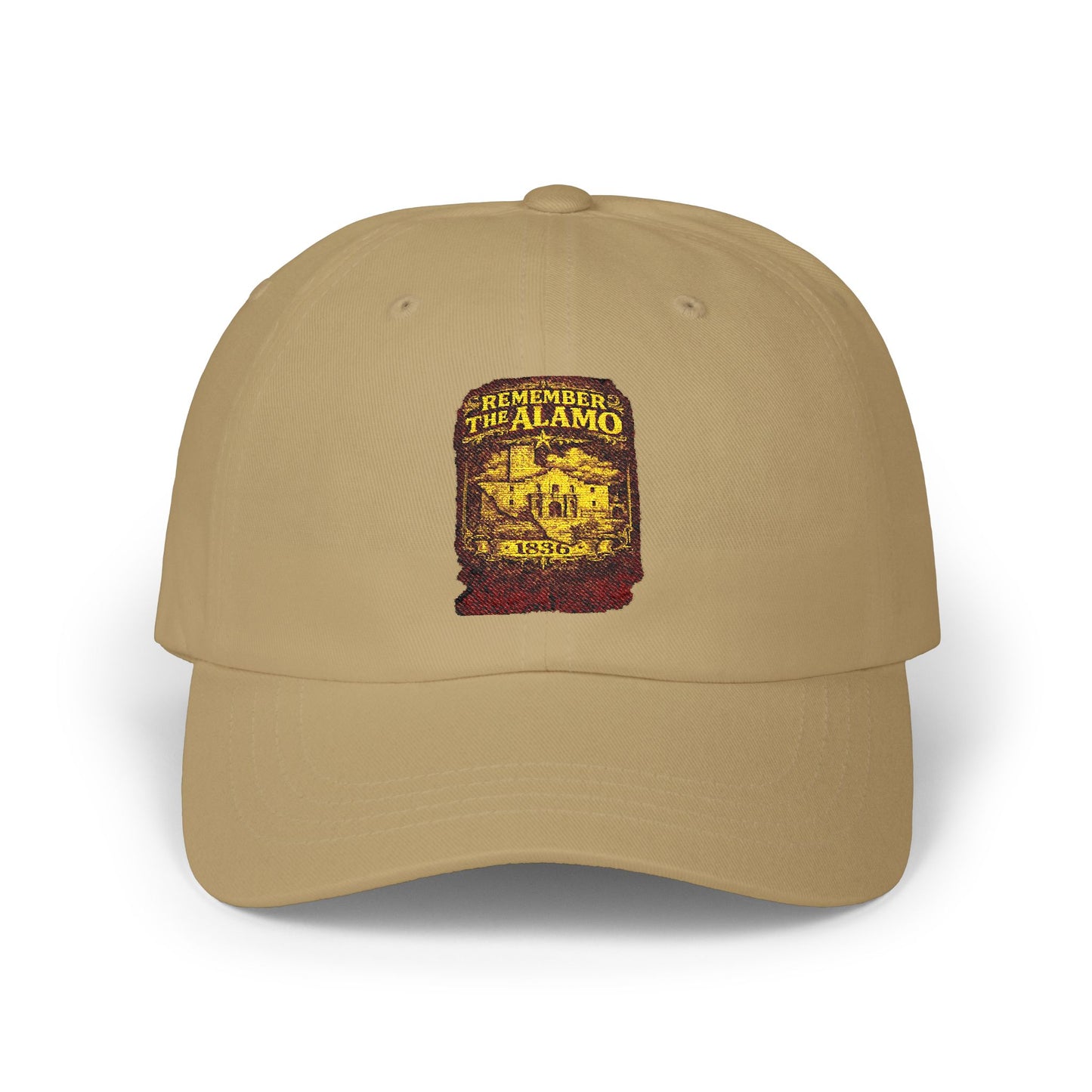 Alamo Vintage Patch Dad Cap — Retro Texas Travel Baseball Hat