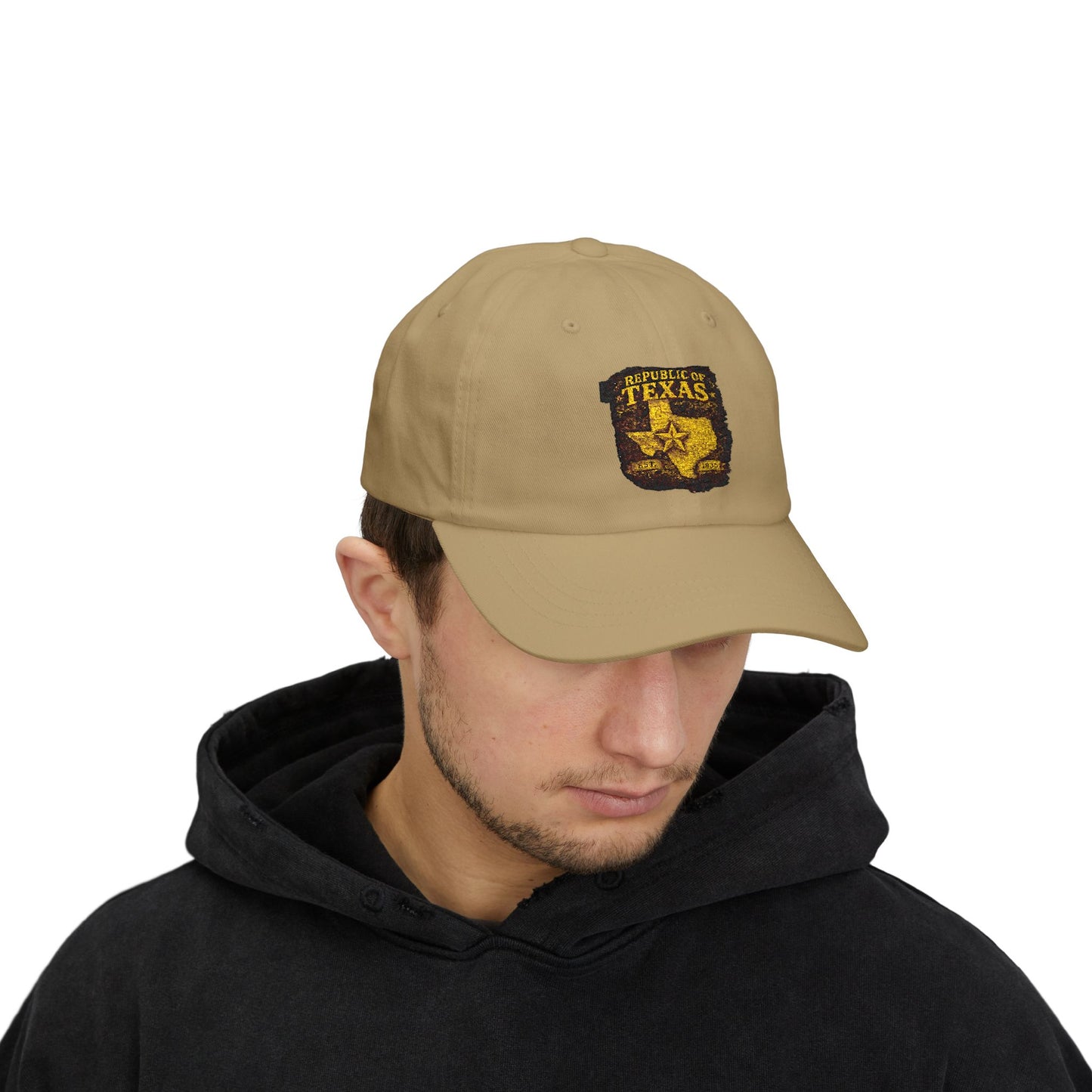 Texas Republic Dad Cap – Vintage Sheriff Star Embroidered Baseball Hat