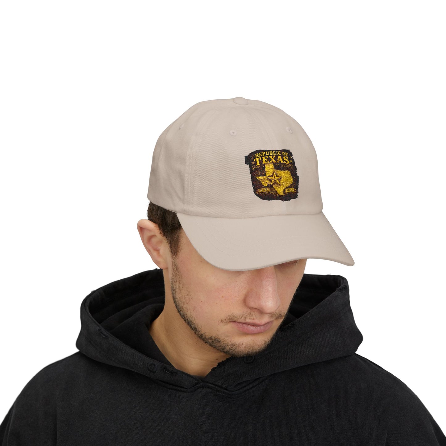 Texas Republic Dad Cap – Vintage Sheriff Star Embroidered Baseball Hat