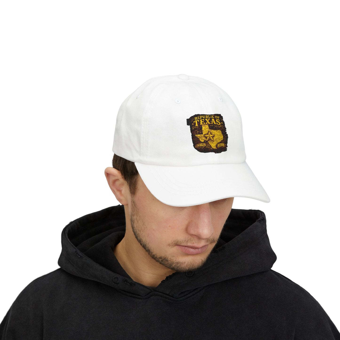 Texas Republic Dad Cap – Vintage Sheriff Star Embroidered Baseball Hat
